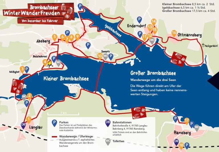 Brombachseer WinterWanderFreuden - Wandern am Brombachsee - Unser Seenland